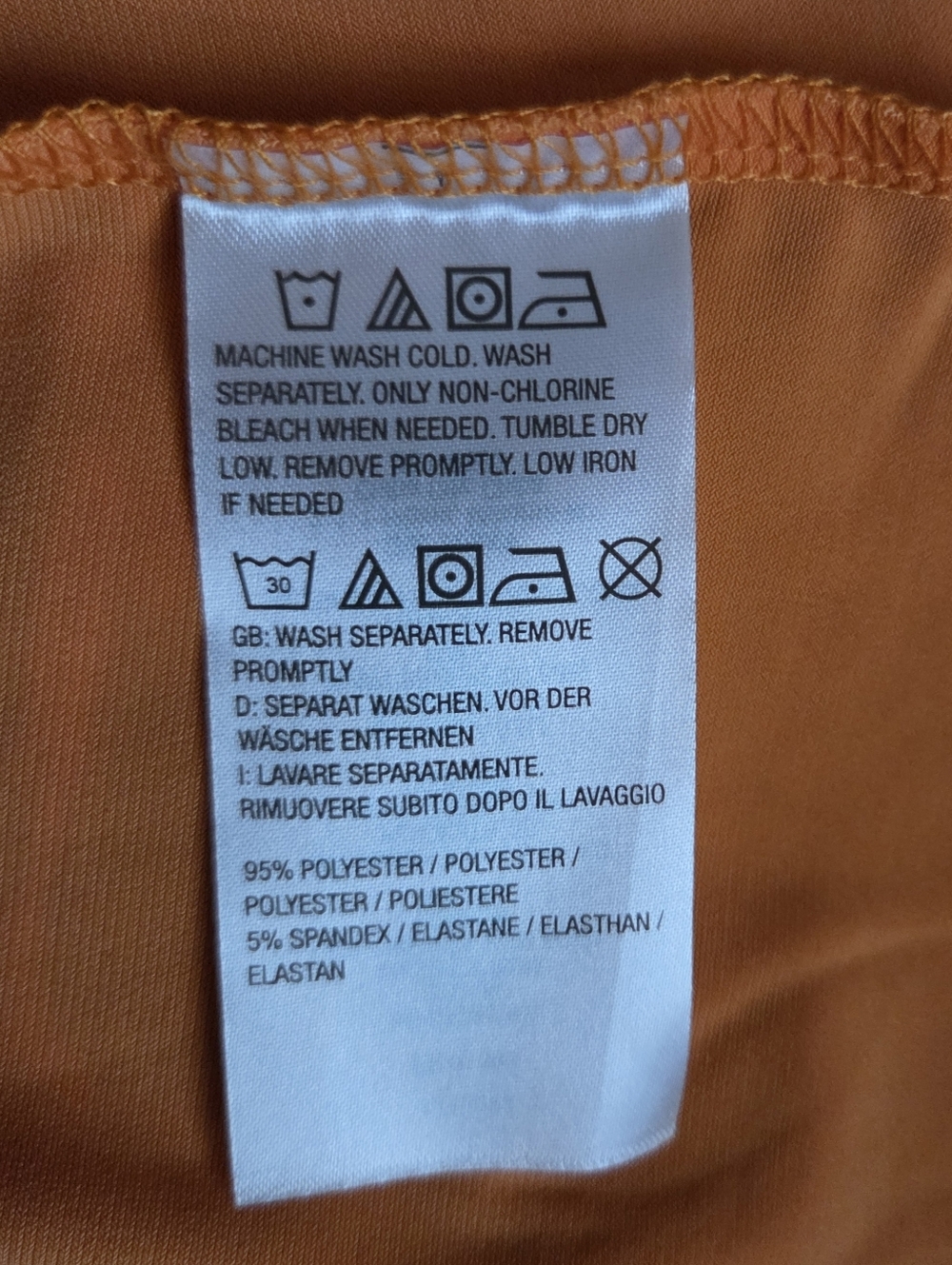 NWOT Susan Graver Orange V-Neck 3/4 Sleeve Top Size M - Picture 11 of 11